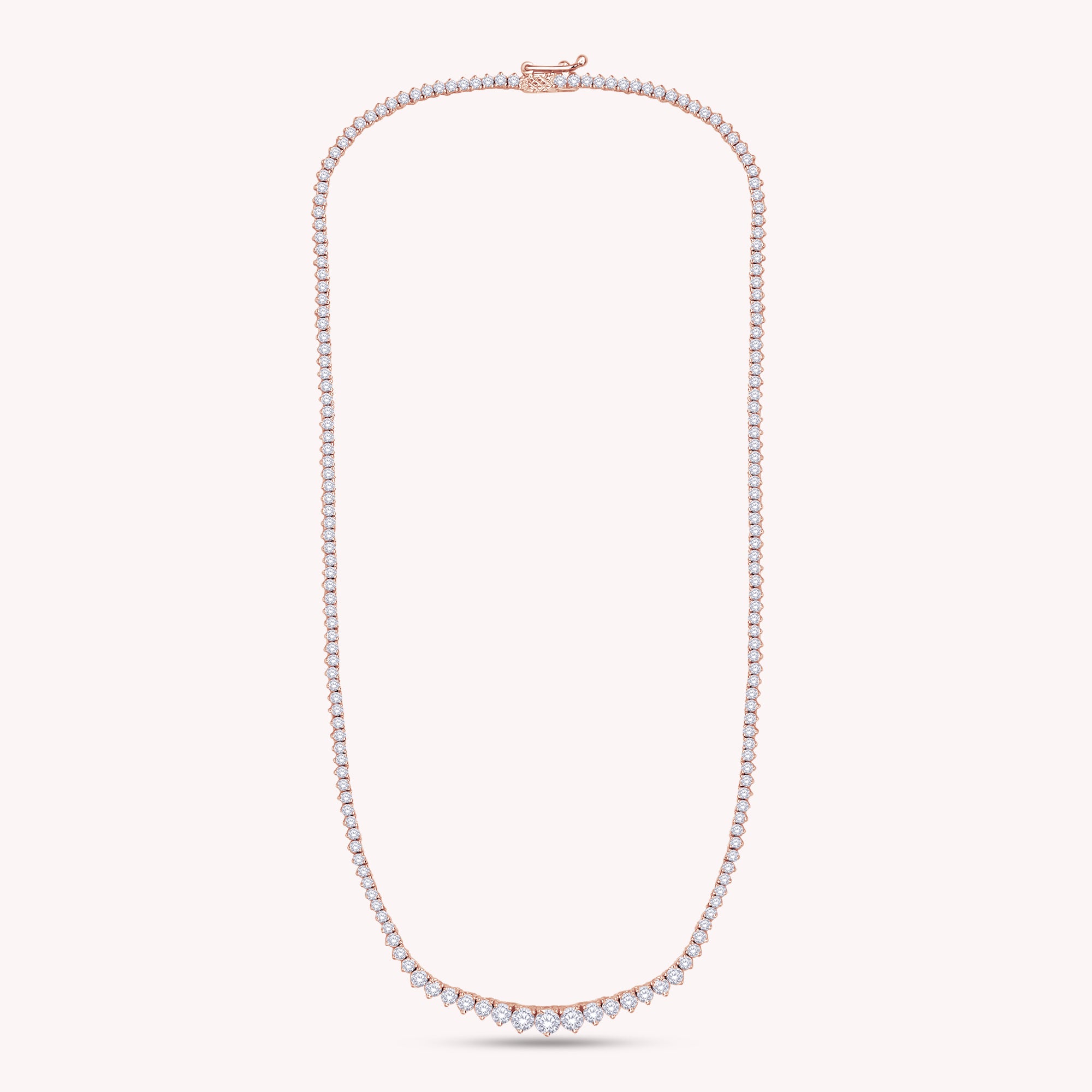 Tennis Necklace For Women Round Cut Lab Grown Diamond Necklace Gift for Her