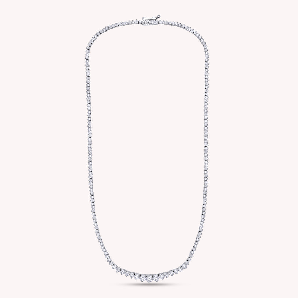 Tennis Necklace For Women Round Cut Lab Grown Diamond Necklace Gift for Her