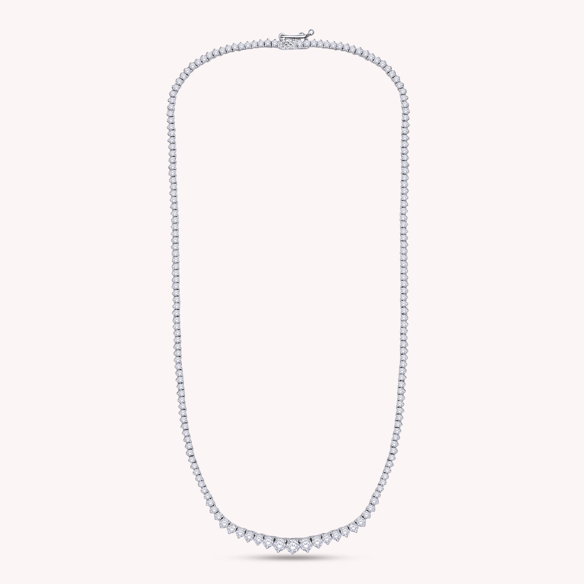 Tennis Necklace For Women Round Cut Lab Grown Diamond Necklace Gift for Her