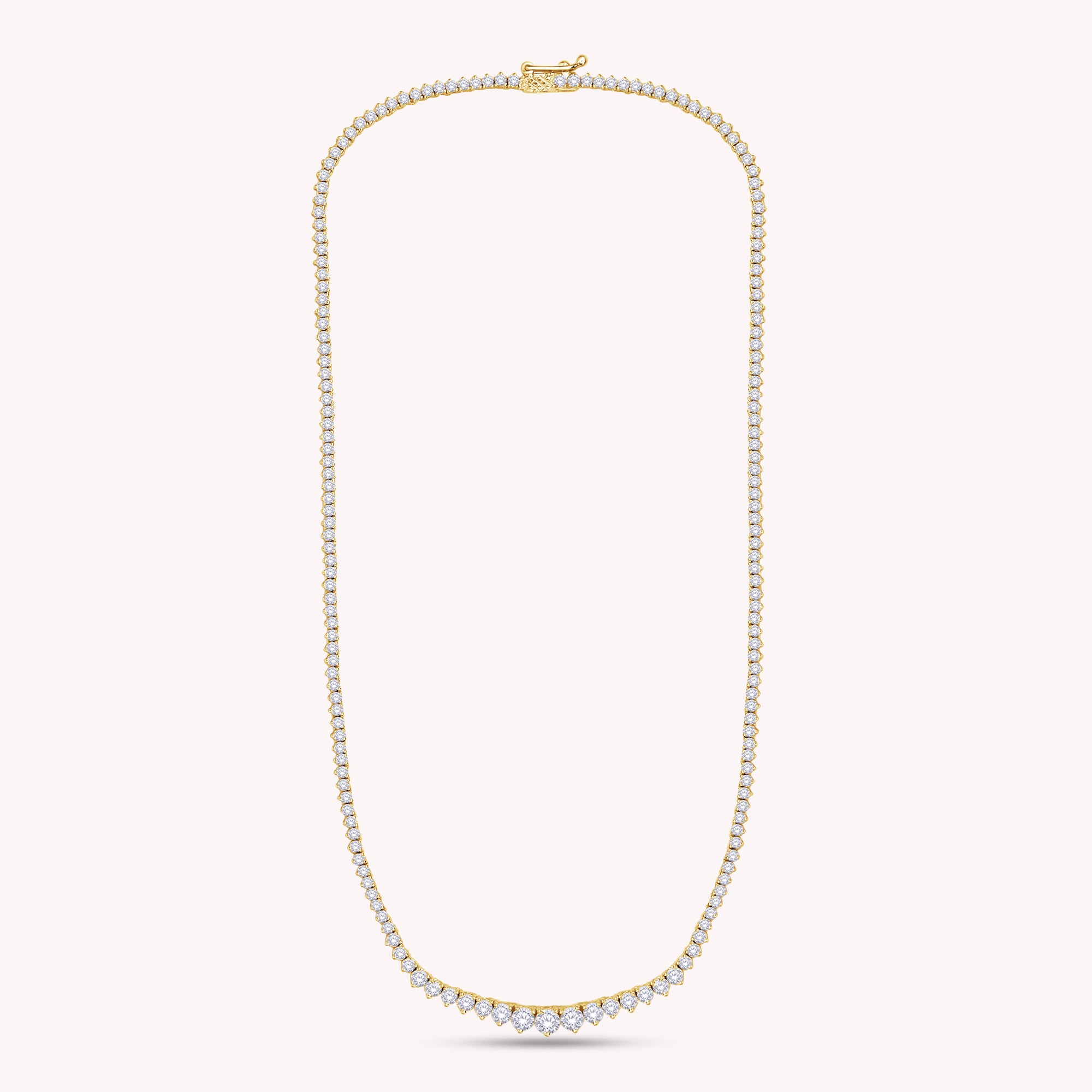 Tennis Necklace For Women Round Cut Lab Grown Diamond Necklace Gift for Her