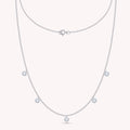 Lab Grown Diamond Five Stone Station Necklace