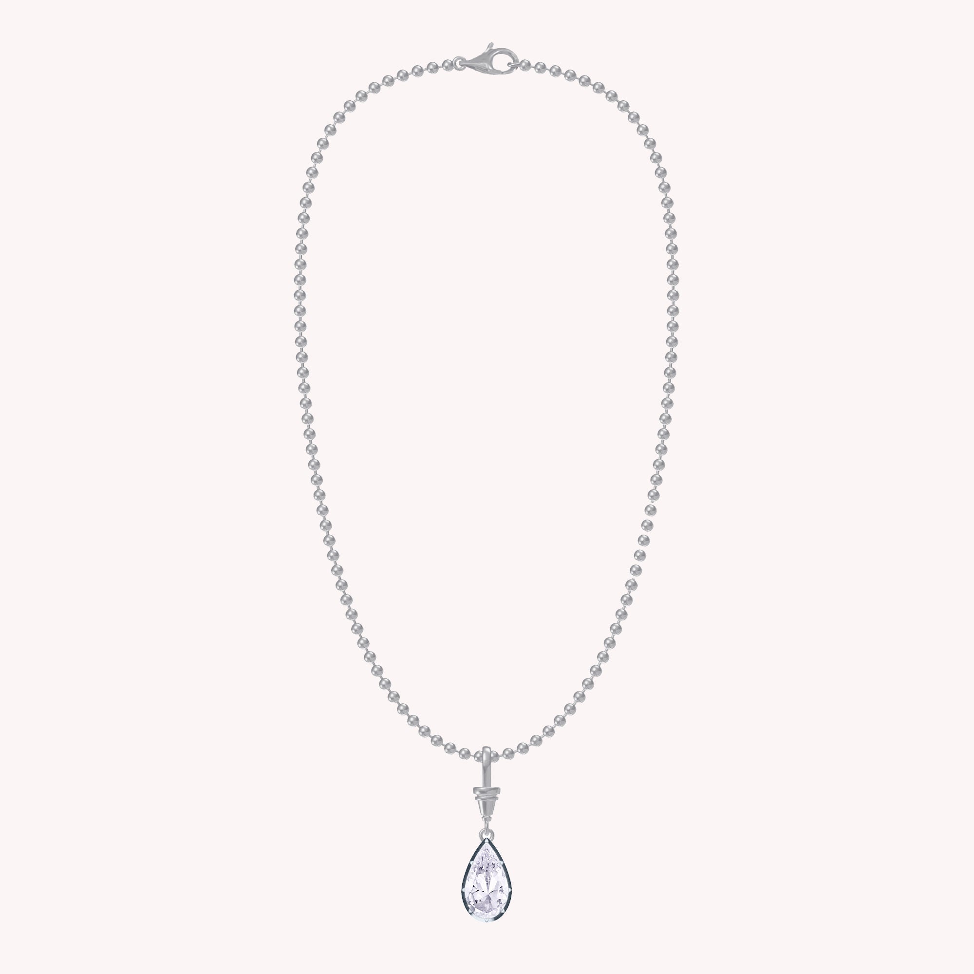 Multi Shape Lab Grown Diamond Solitaire Pendant Necklace