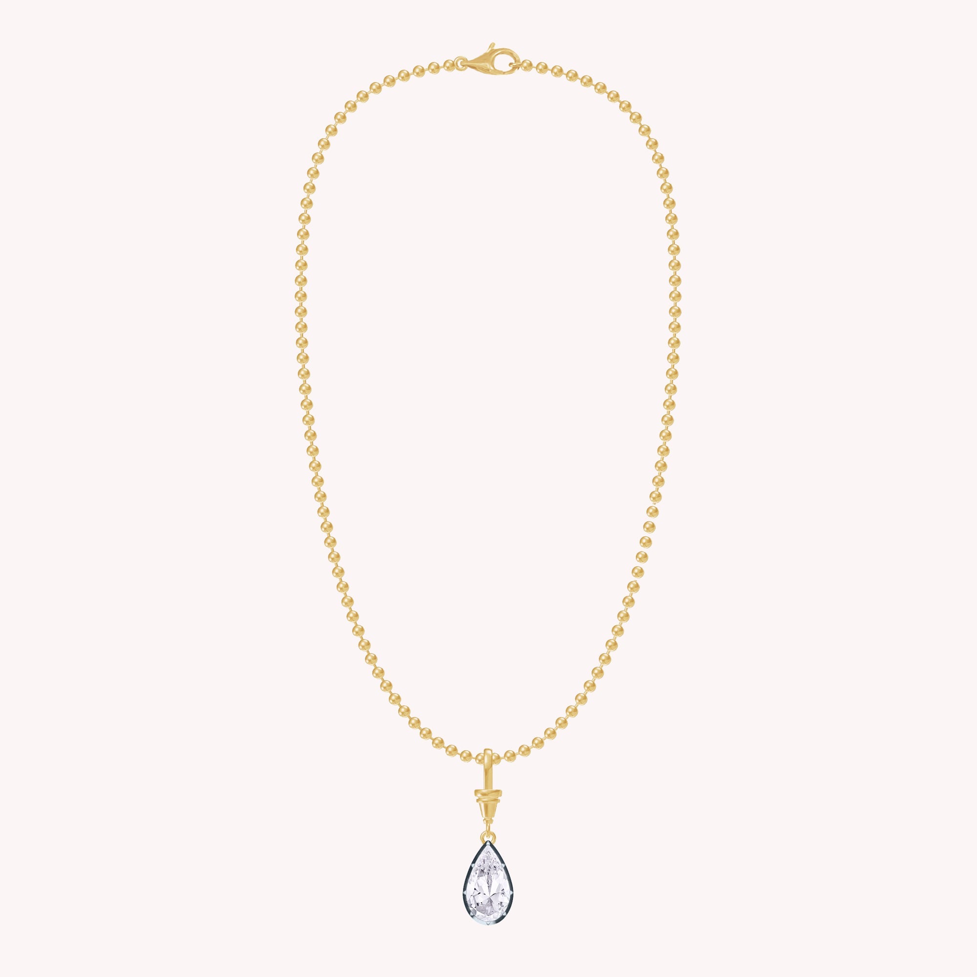 Multi Shape Lab Grown Diamond Solitaire Pendant Necklace