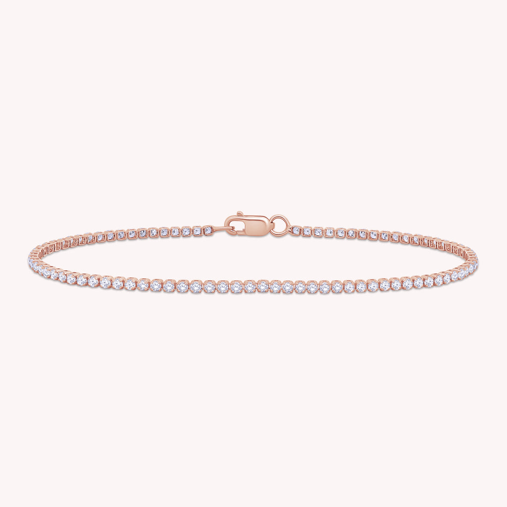 Tennis Bracelet For Women Round Cut Lab Grown Diamond Bracelet Gift For Her