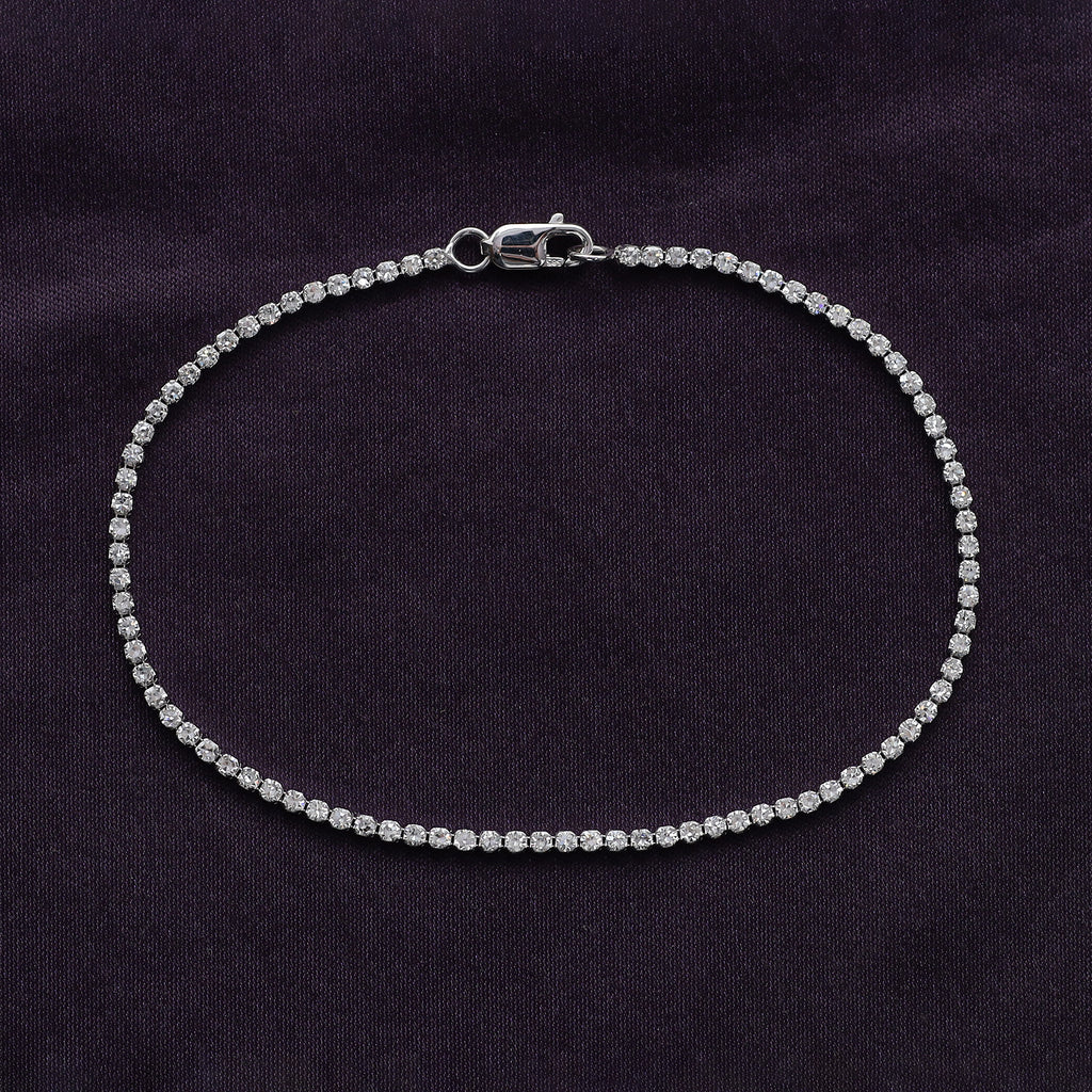 Tennis Bracelet For Women Round Cut Lab Grown Diamond Bracelet Gift For Her