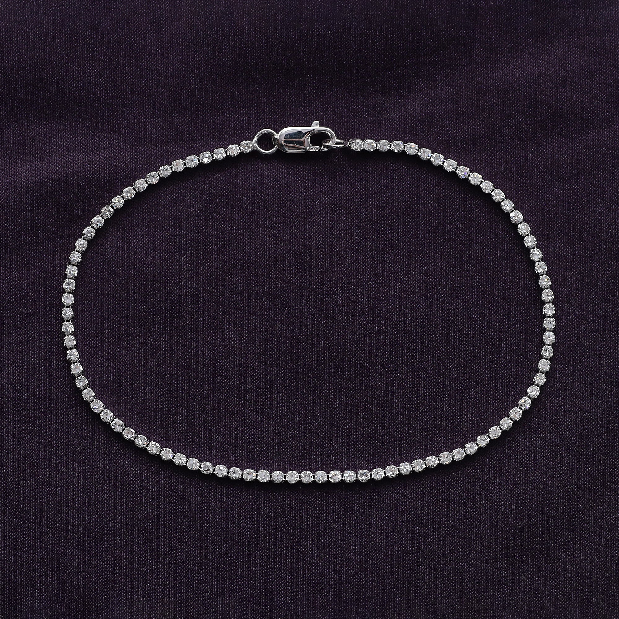 Tennis Bracelet For Women Round Cut Lab Grown Diamond Bracelet Gift For Her