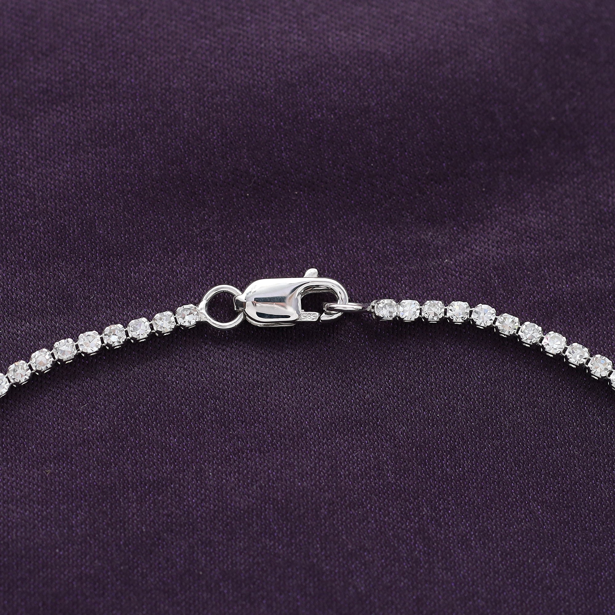 Tennis Bracelet For Women Round Cut Lab Grown Diamond Bracelet Gift For Her