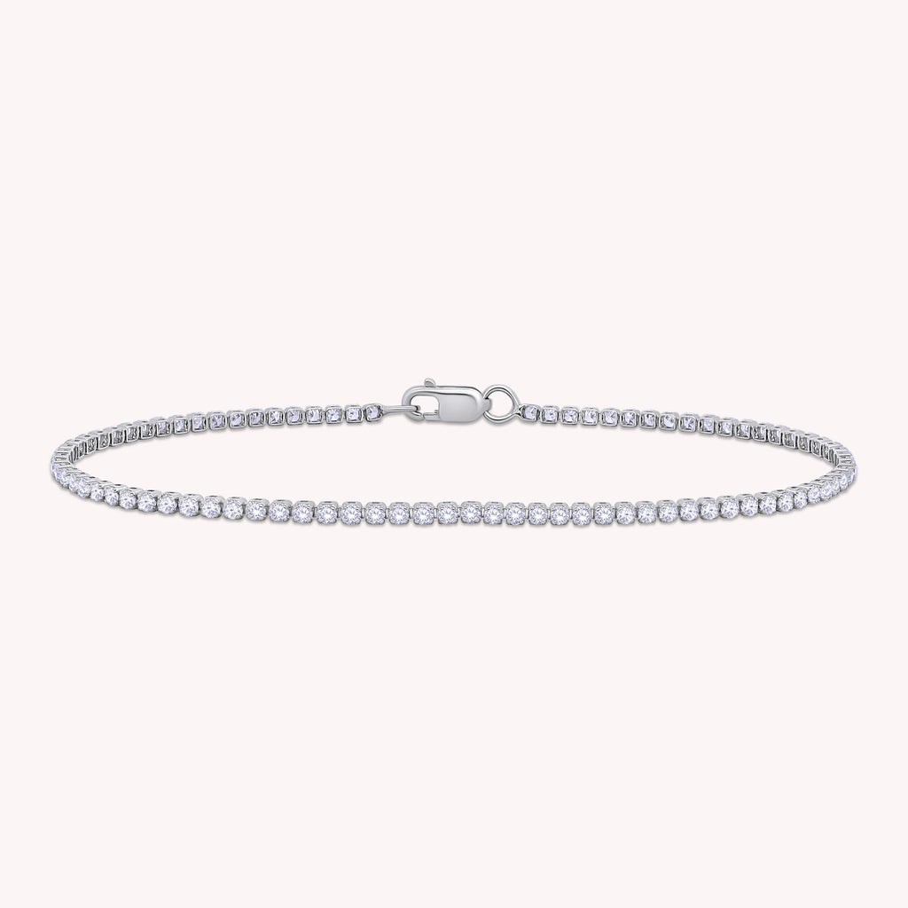 Tennis Bracelet For Women Round Cut Lab Grown Diamond Bracelet Gift For Her