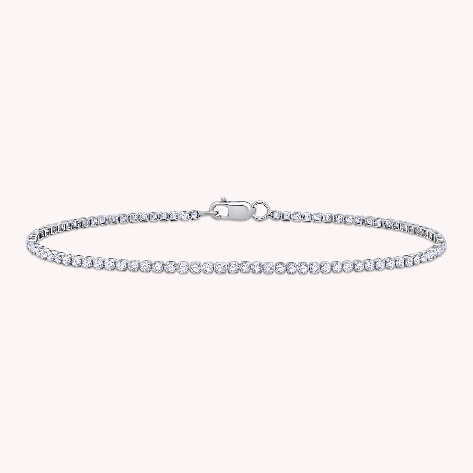 Tennis Bracelet For Women Round Cut Lab Grown Diamond Bracelet Gift For Her