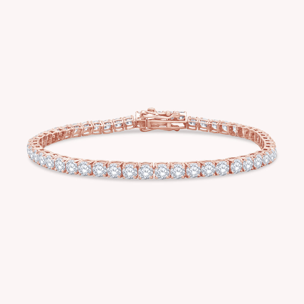 Tennis Bracelet For Women Round Cut Lab Grown Diamond Bracelet Gift For Her