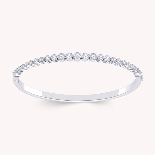 2.00 Carat Lab Grown Diamond Bangle Bracelet