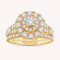 Round Shape Lab Grown Diamond Bridal Set Ring - 1.00 CTW