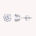 Lab Grown Diamond Solitaire Stud Earrings