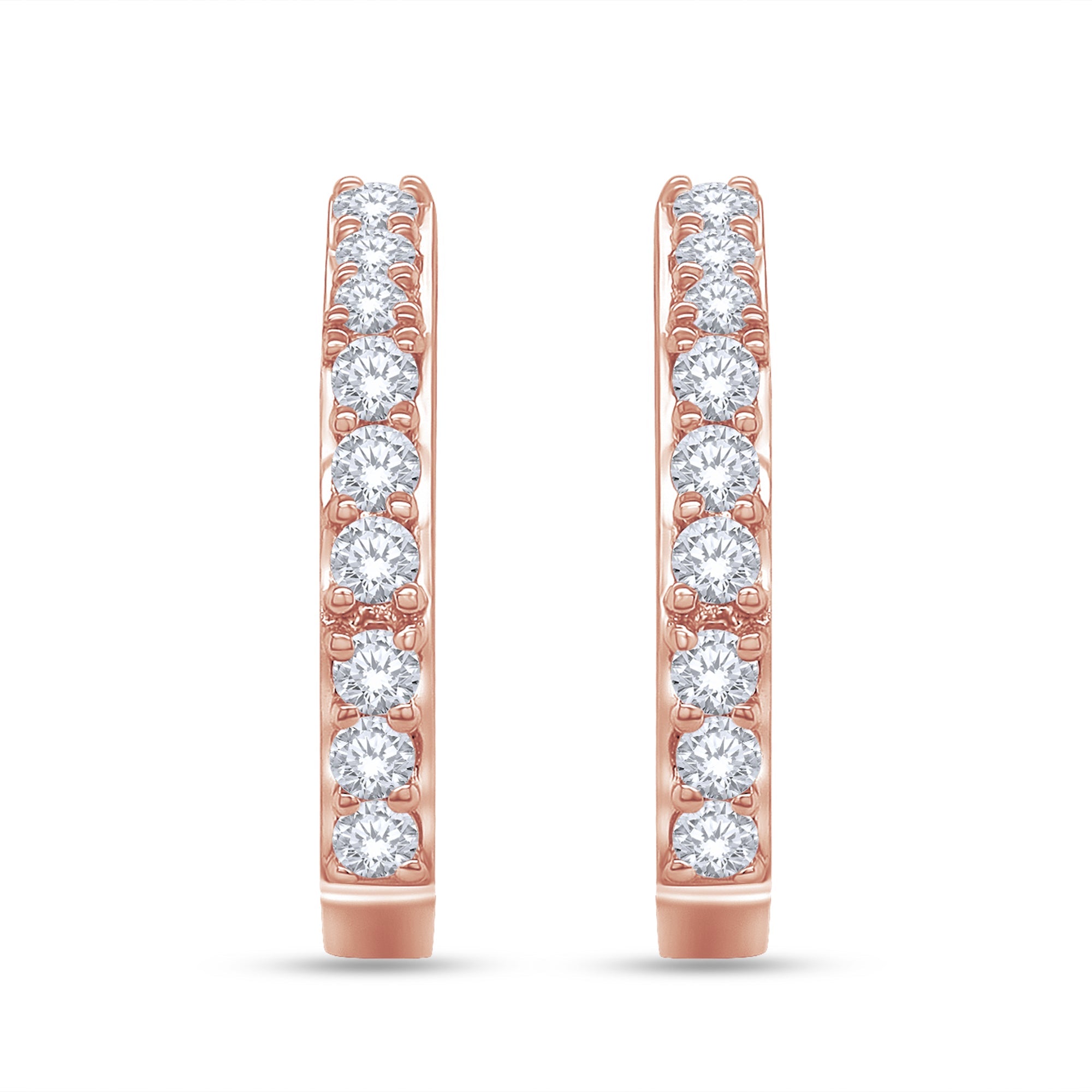 0.33 Carat Lab Grown Diamond Hexagon Stud Earrings