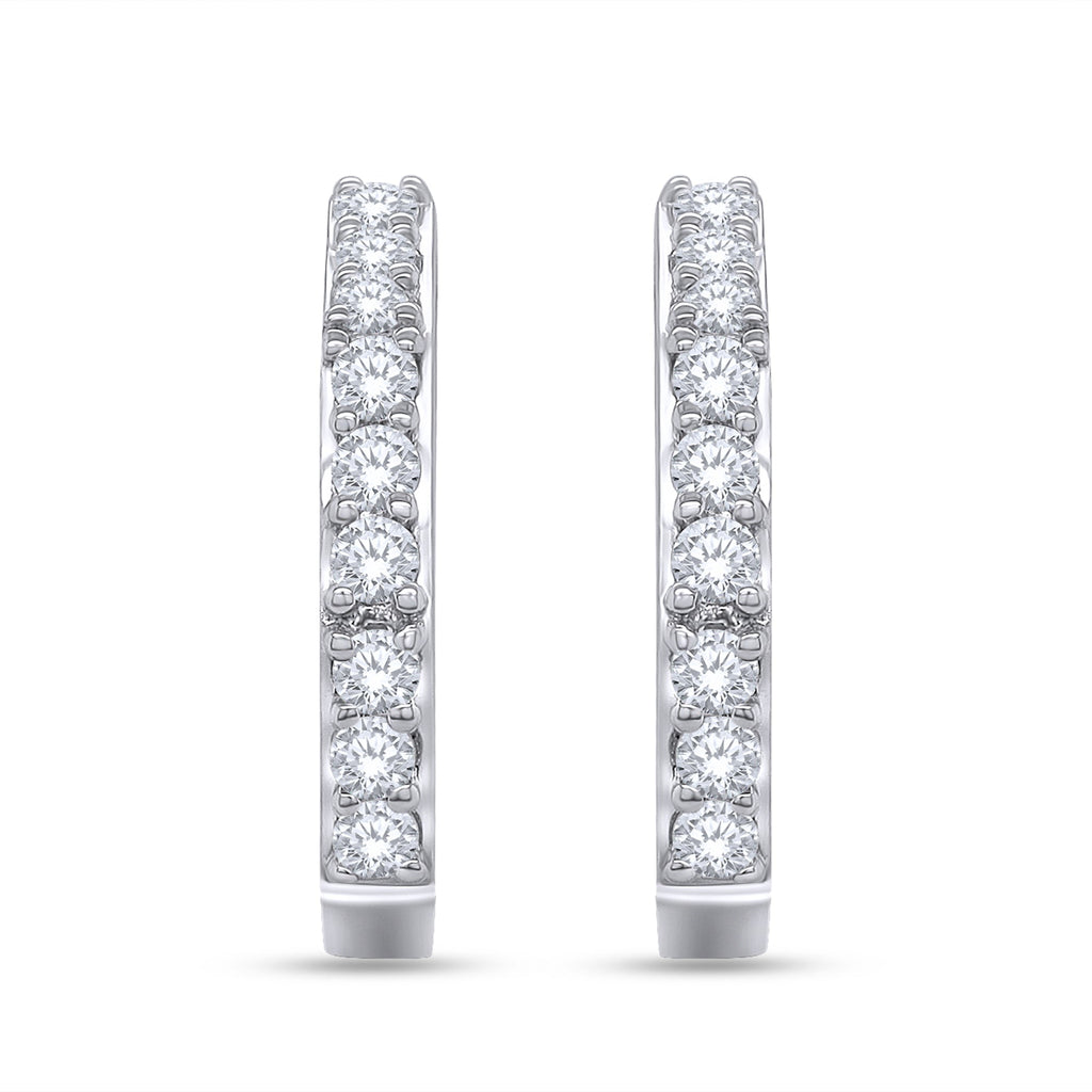 0.33 Carat Lab Grown Diamond Hexagon Stud Earrings