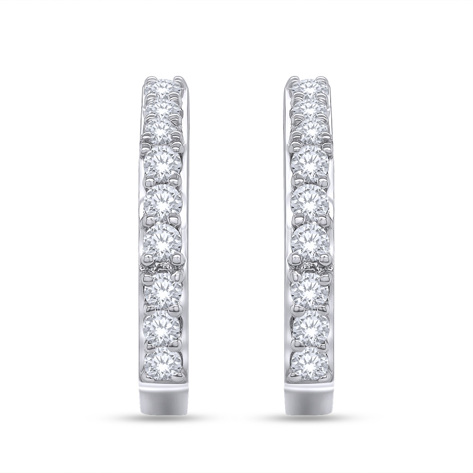 0.33 Carat Lab Grown Diamond Hexagon Stud Earrings