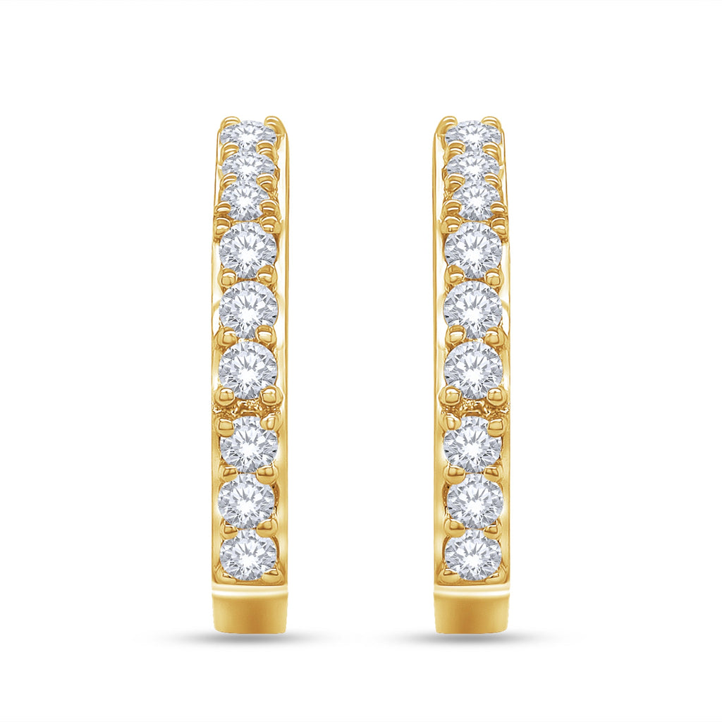 0.33 Carat Lab Grown Diamond Hexagon Stud Earrings