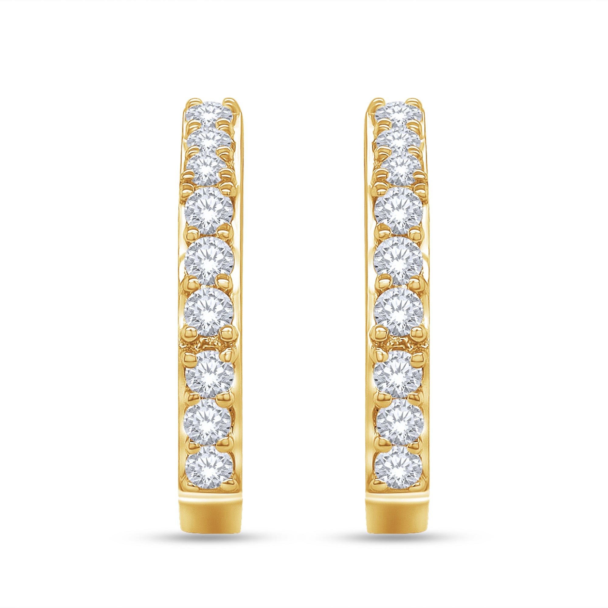 0.33 Carat Lab Grown Diamond Hexagon Stud Earrings