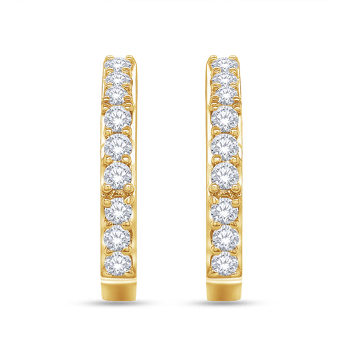0.33 Carat Lab Grown Diamond Hexagon Stud Earrings