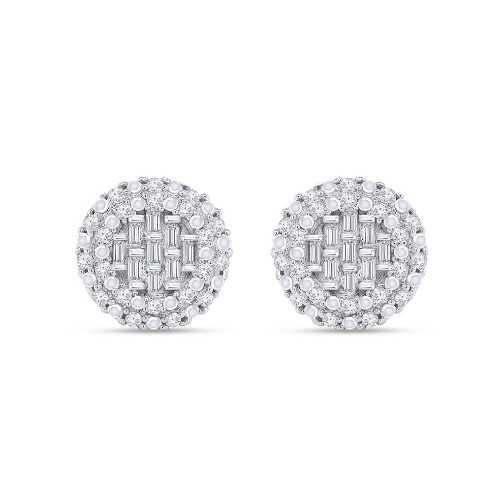 0.33 Carat Lab Grown Diamond Cluster Stud Earrings