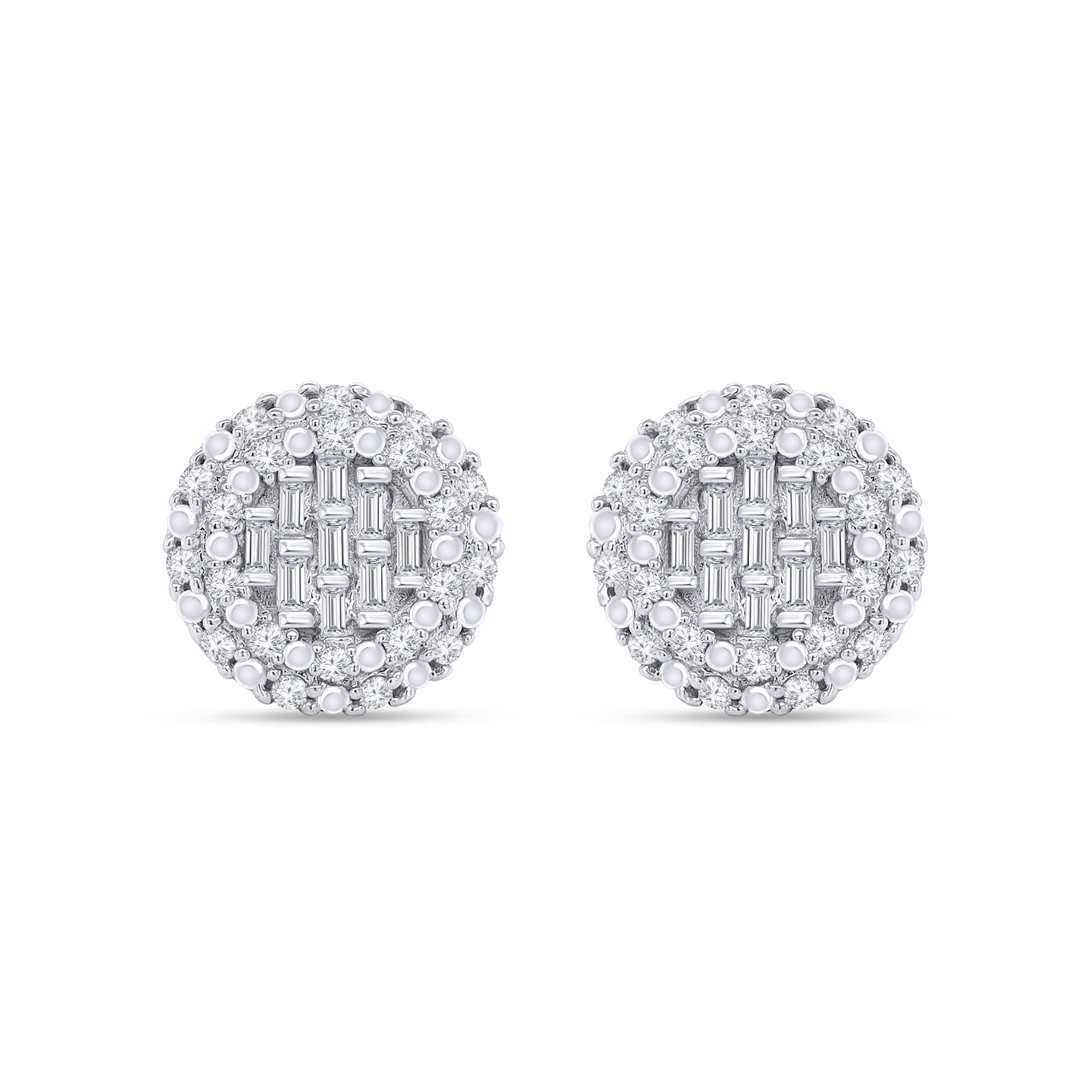 0.33 Carat Lab Grown Diamond Cluster Stud Earrings
