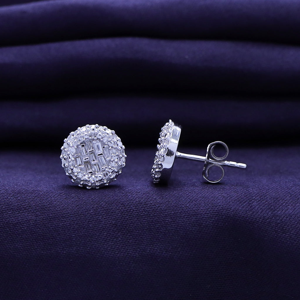 0.33 Carat Lab Grown Diamond Cluster Stud Earrings