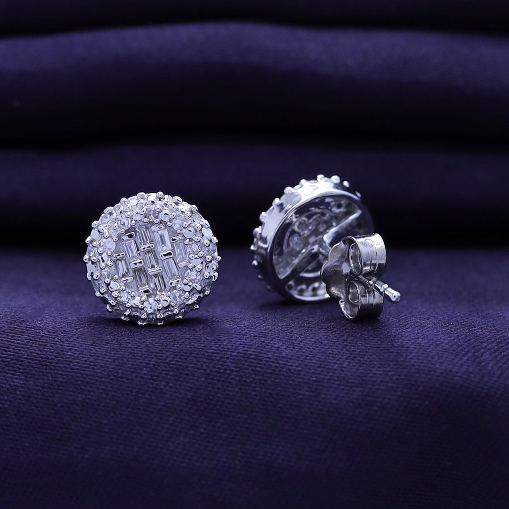 0.33 Carat Lab Grown Diamond Cluster Stud Earrings