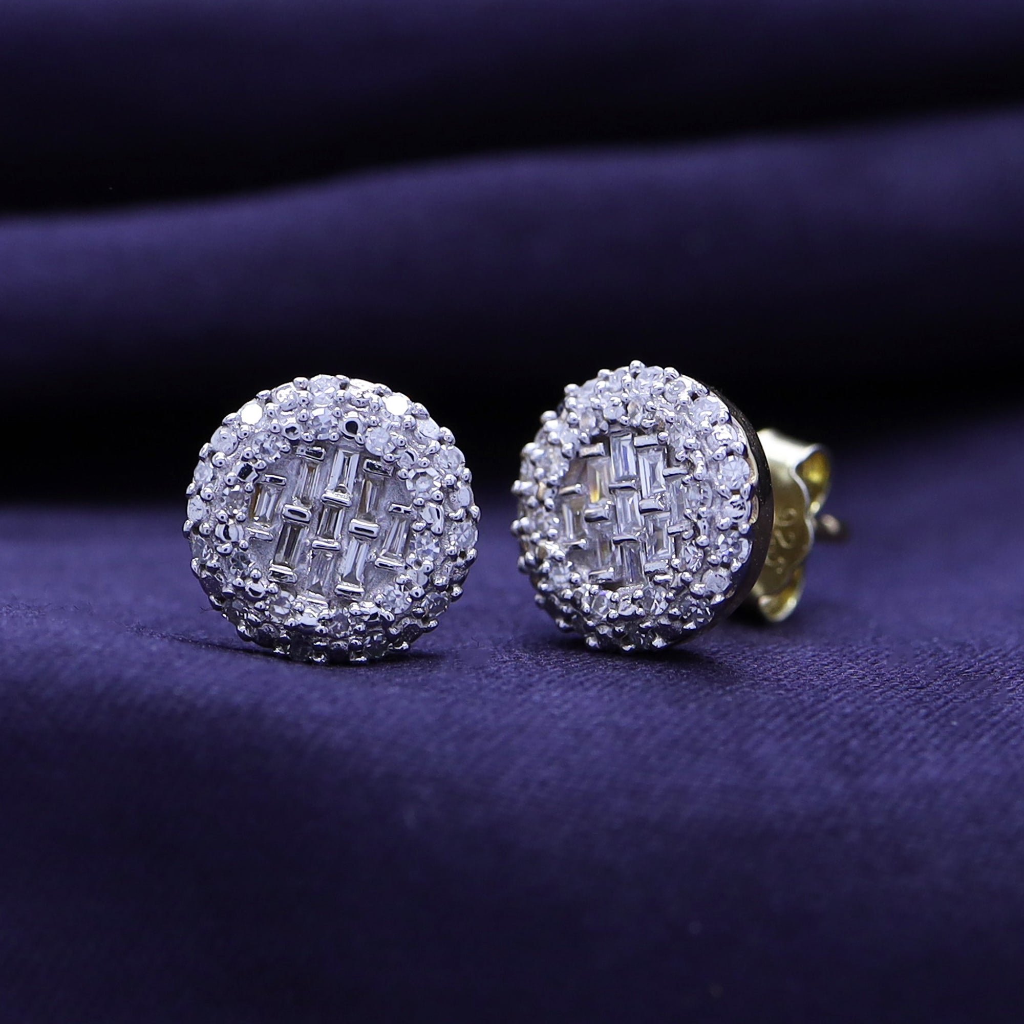 0.33 Carat Lab Grown Diamond Cluster Stud Earrings