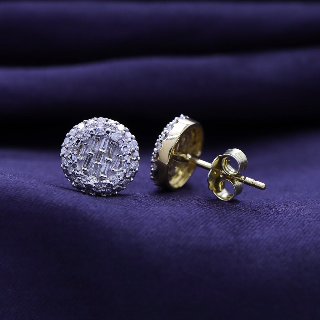 0.33 Carat Lab Grown Diamond Cluster Stud Earrings