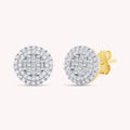 0.33 Carat Lab Grown Diamond Cluster Stud Earrings
