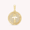 Lab Grown Diamond Egyptian Ankh Cross Pendant