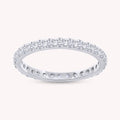 Lab Grown Diamond Full Eternity Wedding Anniversary Band Ring