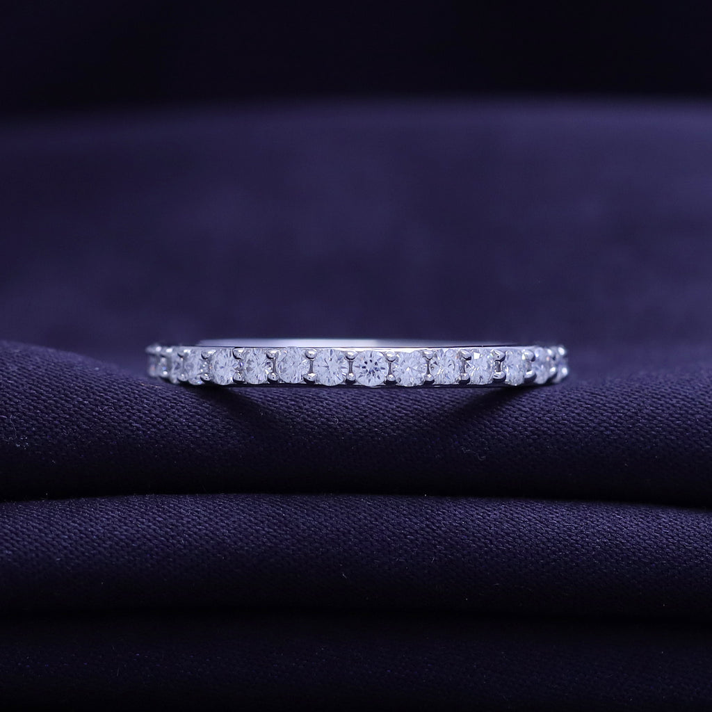 Lab Grown Diamond Full Eternity Wedding Anniversary Band Ring