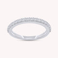 Lab Grown Diamond Half Eternity Wedding Anniversary Band Ring
