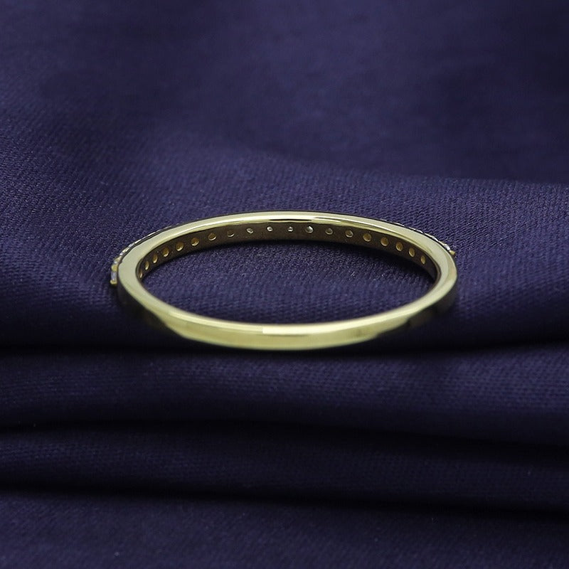 Lab Grown Diamond Half Eternity Wedding Anniversary Band Ring