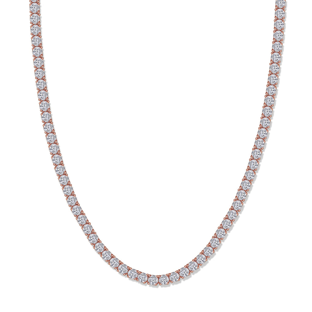 Tennis Necklace For Women Round Cut Lab Grown Diamond Necklace