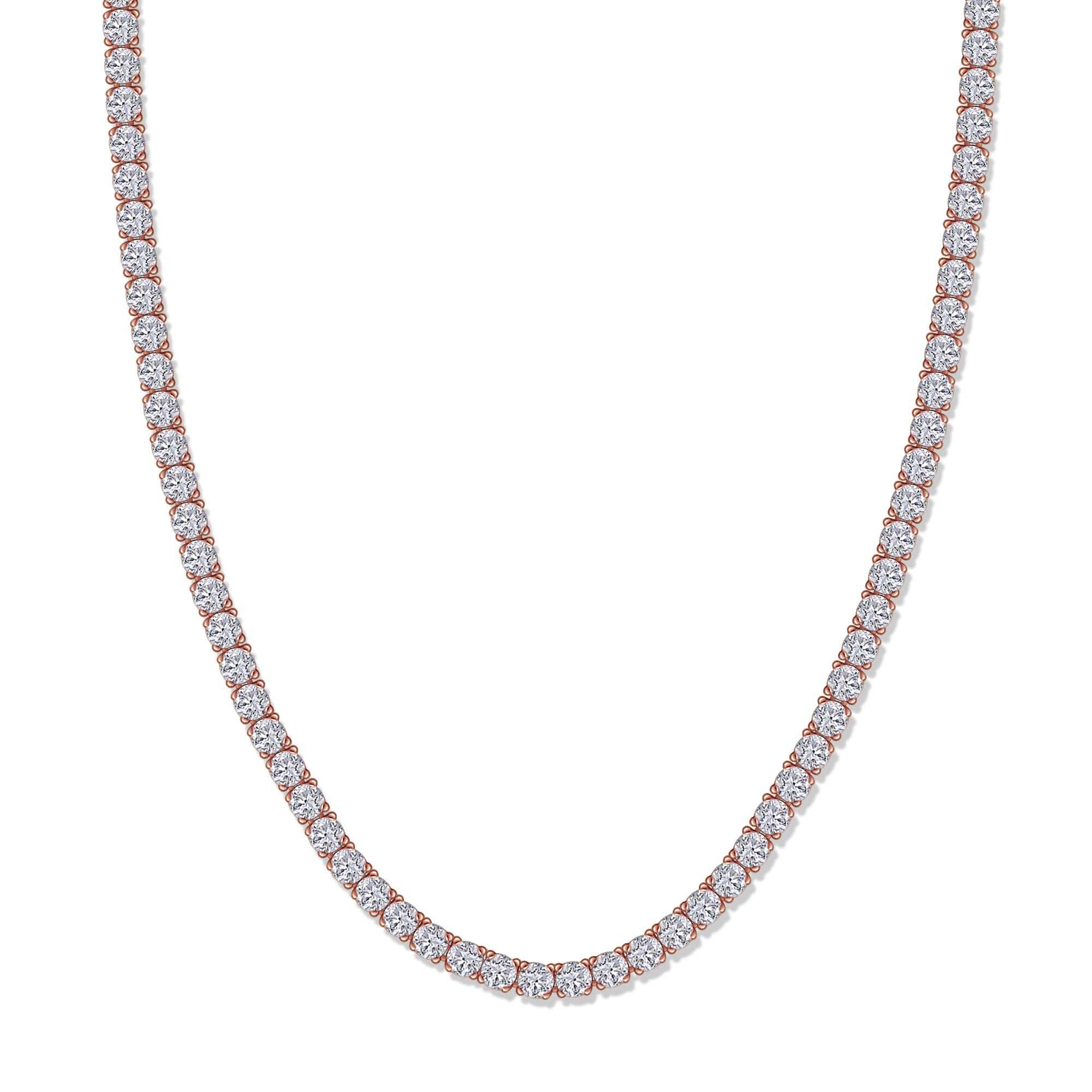 Tennis Necklace For Women Round Cut Lab Grown Diamond Necklace