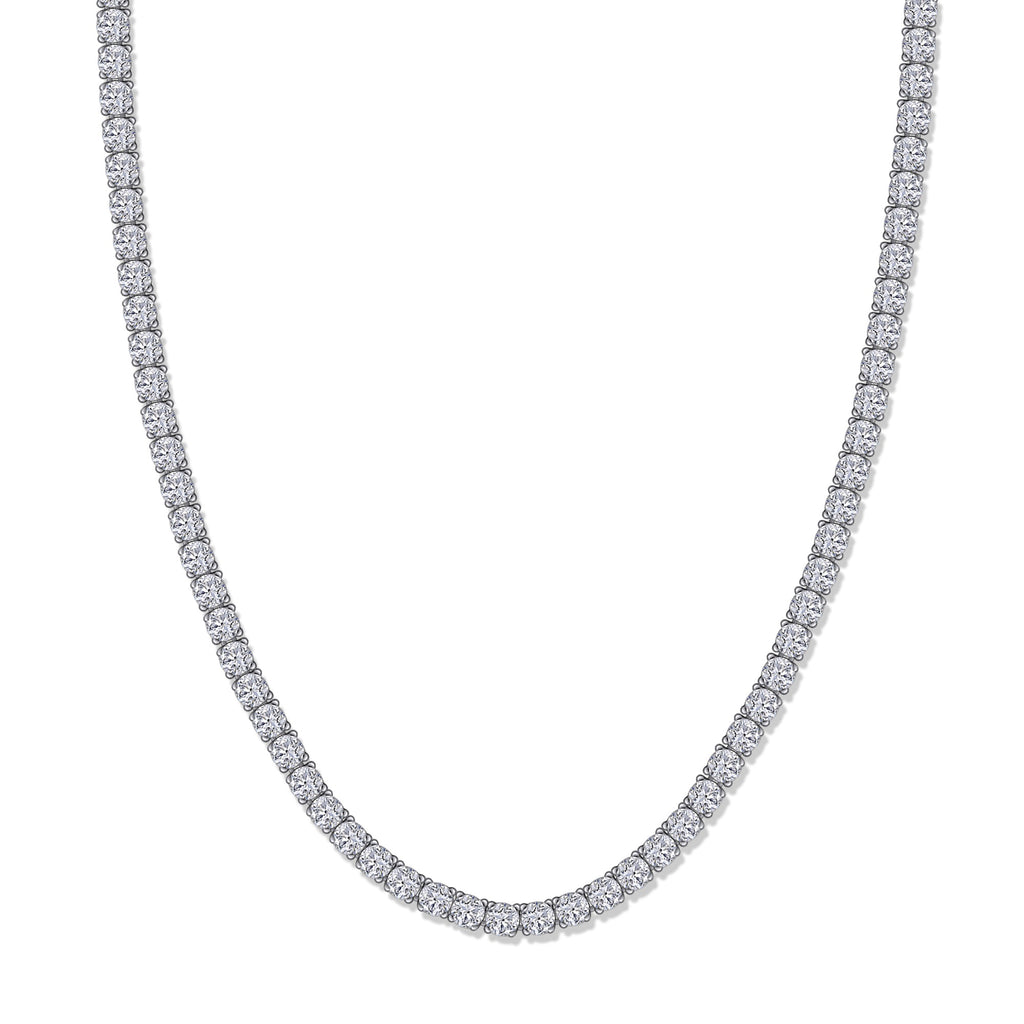 Tennis Necklace For Women Round Cut Lab Grown Diamond Necklace