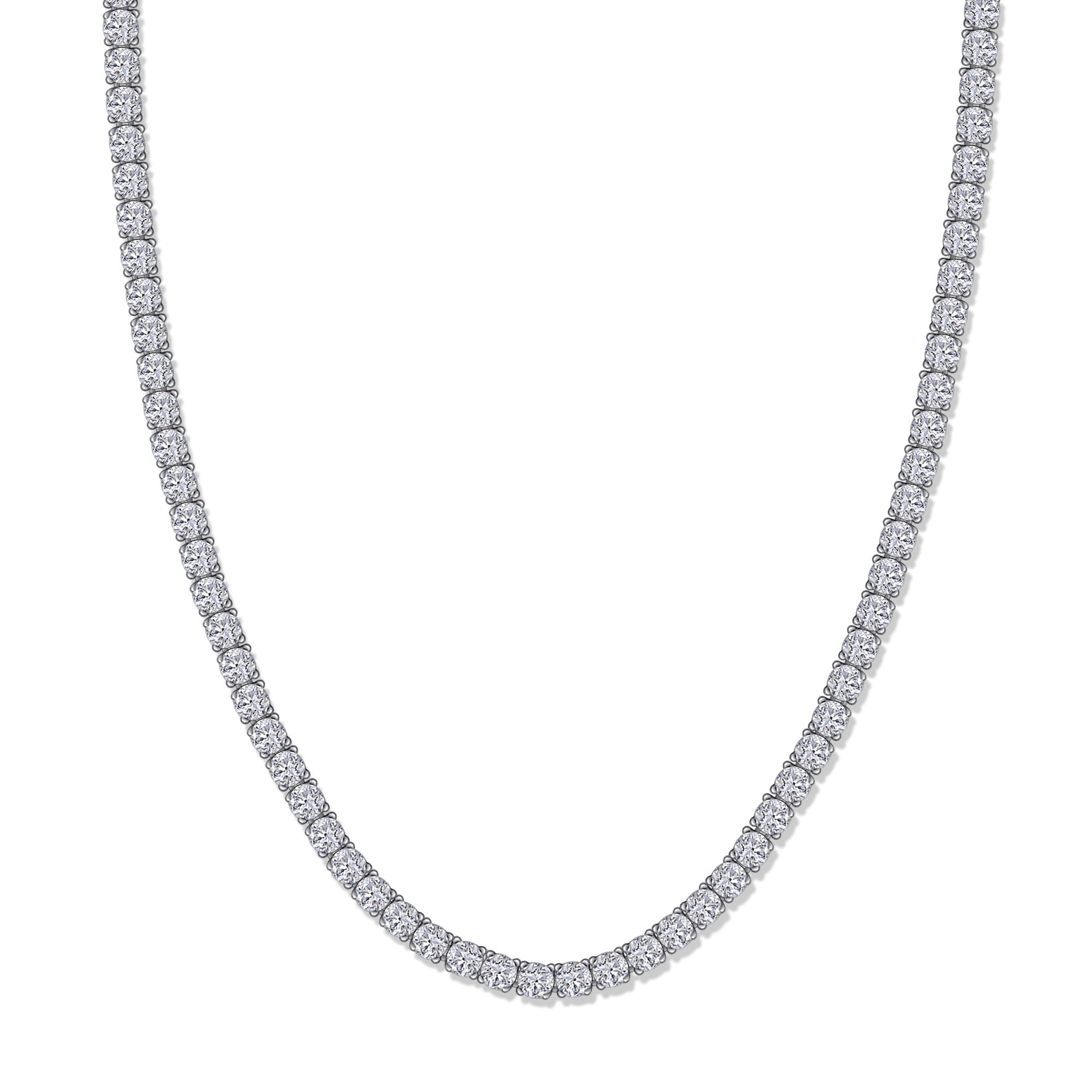 Tennis Necklace For Women Round Cut Lab Grown Diamond Necklace