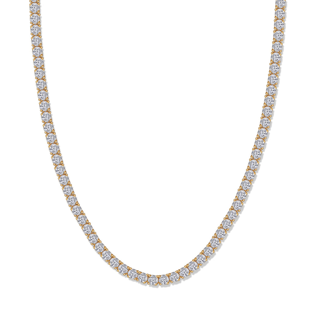 Tennis Necklace For Women Round Cut Lab Grown Diamond Necklace