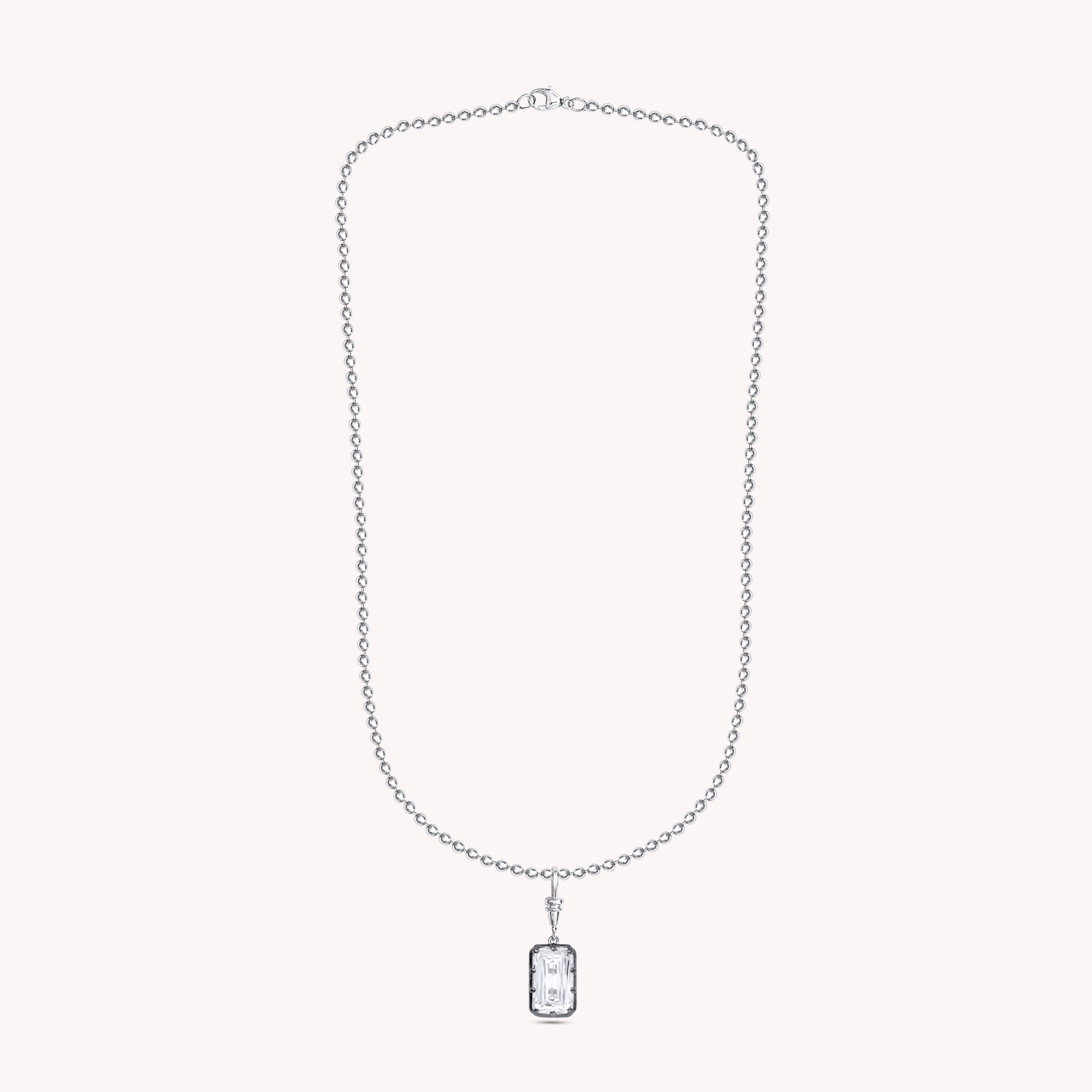 Multi Shape Lab Grown Diamond Solitaire Pendant Necklace