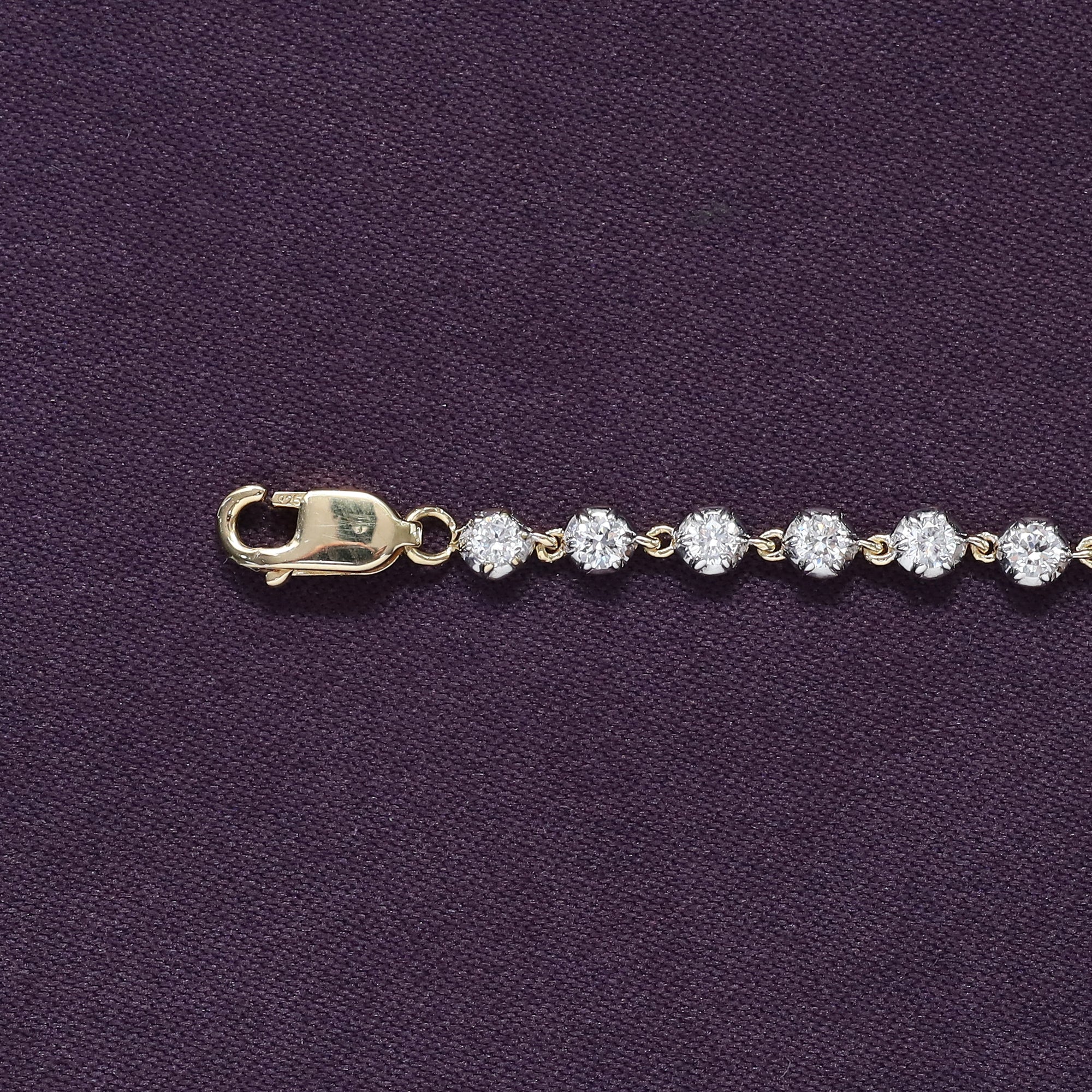 Georgian Necklace for Women Round Cut Lab Grown Diamond Necklace