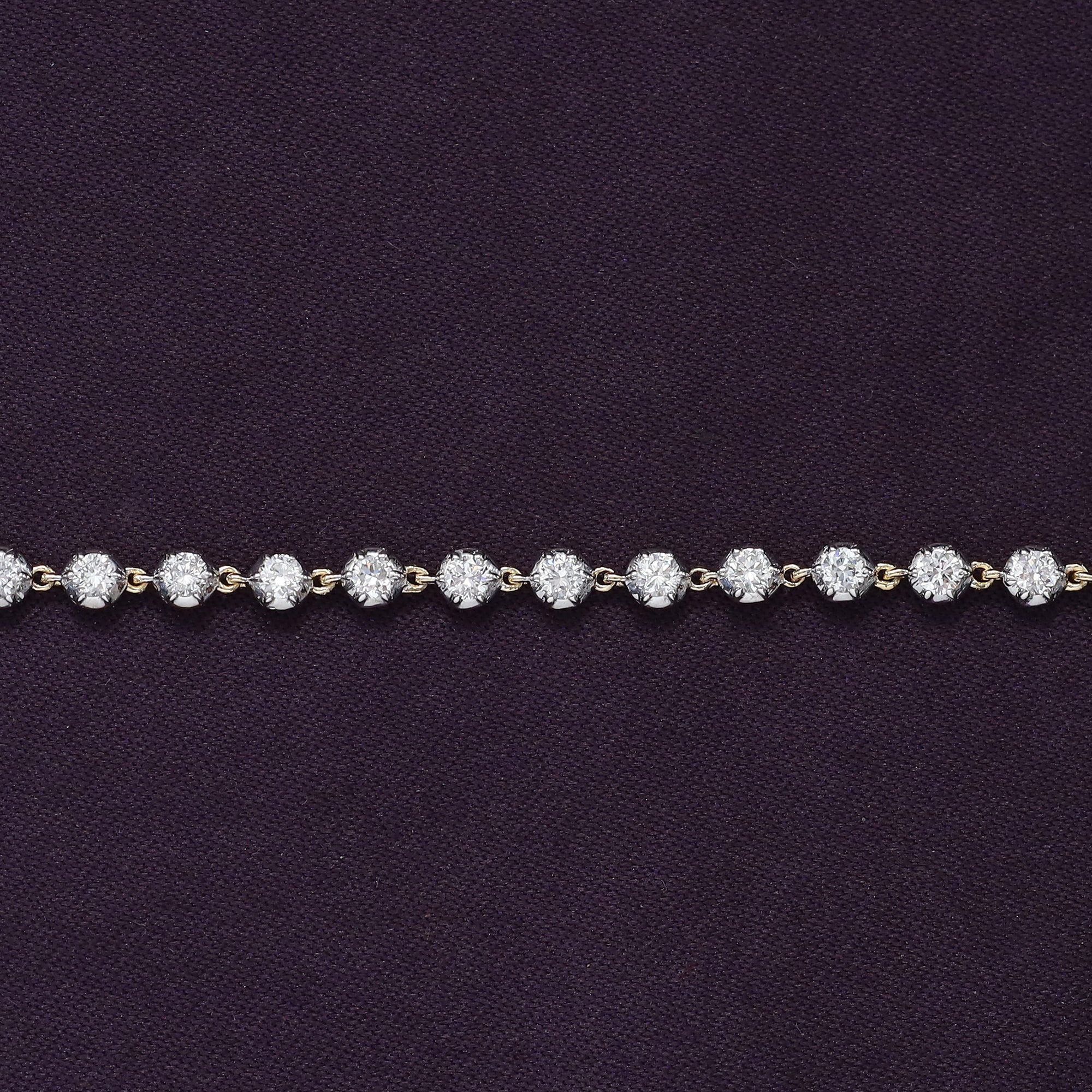 Georgian Necklace for Women Round Cut Lab Grown Diamond Necklace