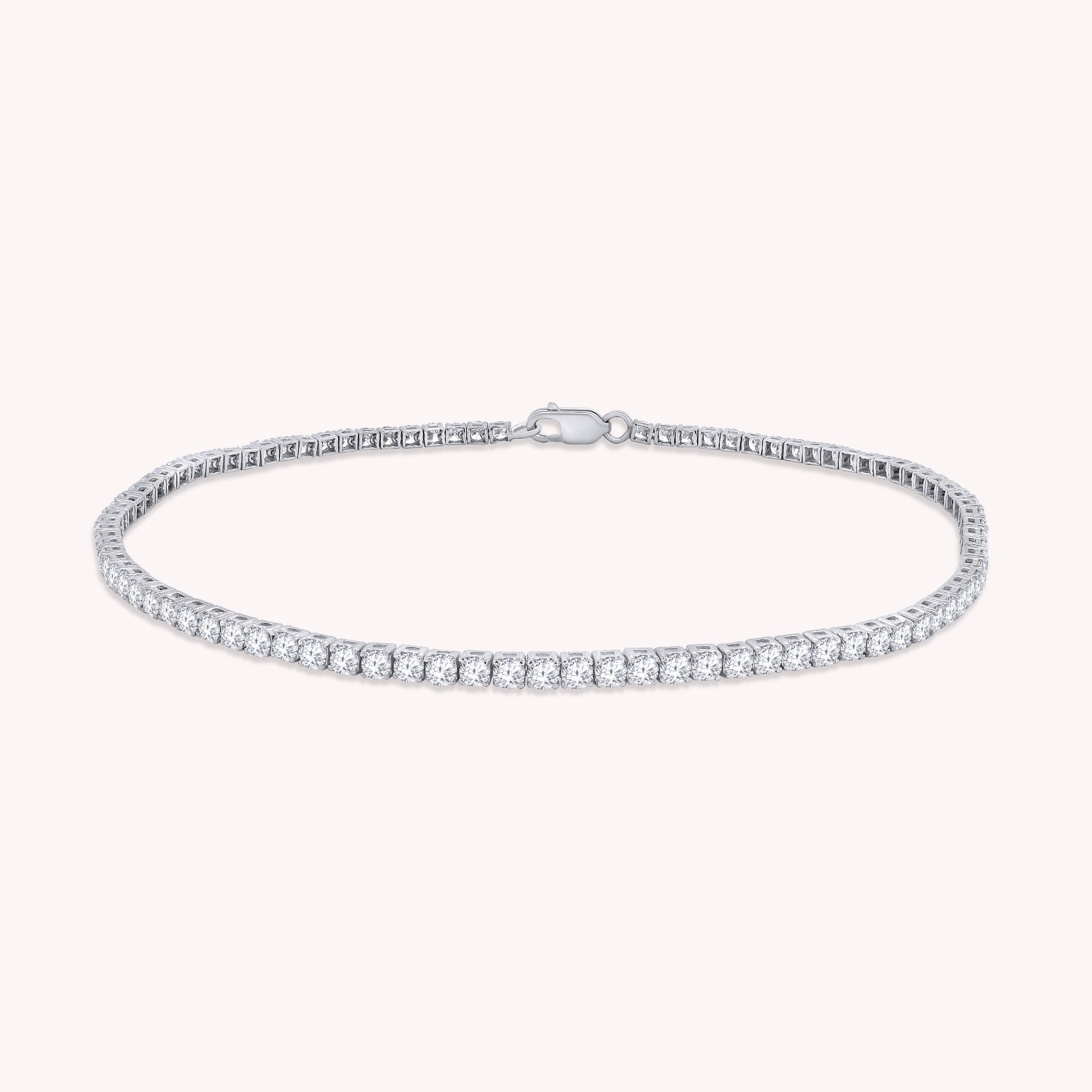 Tennis Bracelet For Women Round Cut Lab Grown Diamond Bracelet Gift For Her