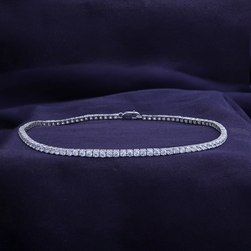 Tennis Bracelet For Women Round Cut Lab Grown Diamond Bracelet Gift For Her