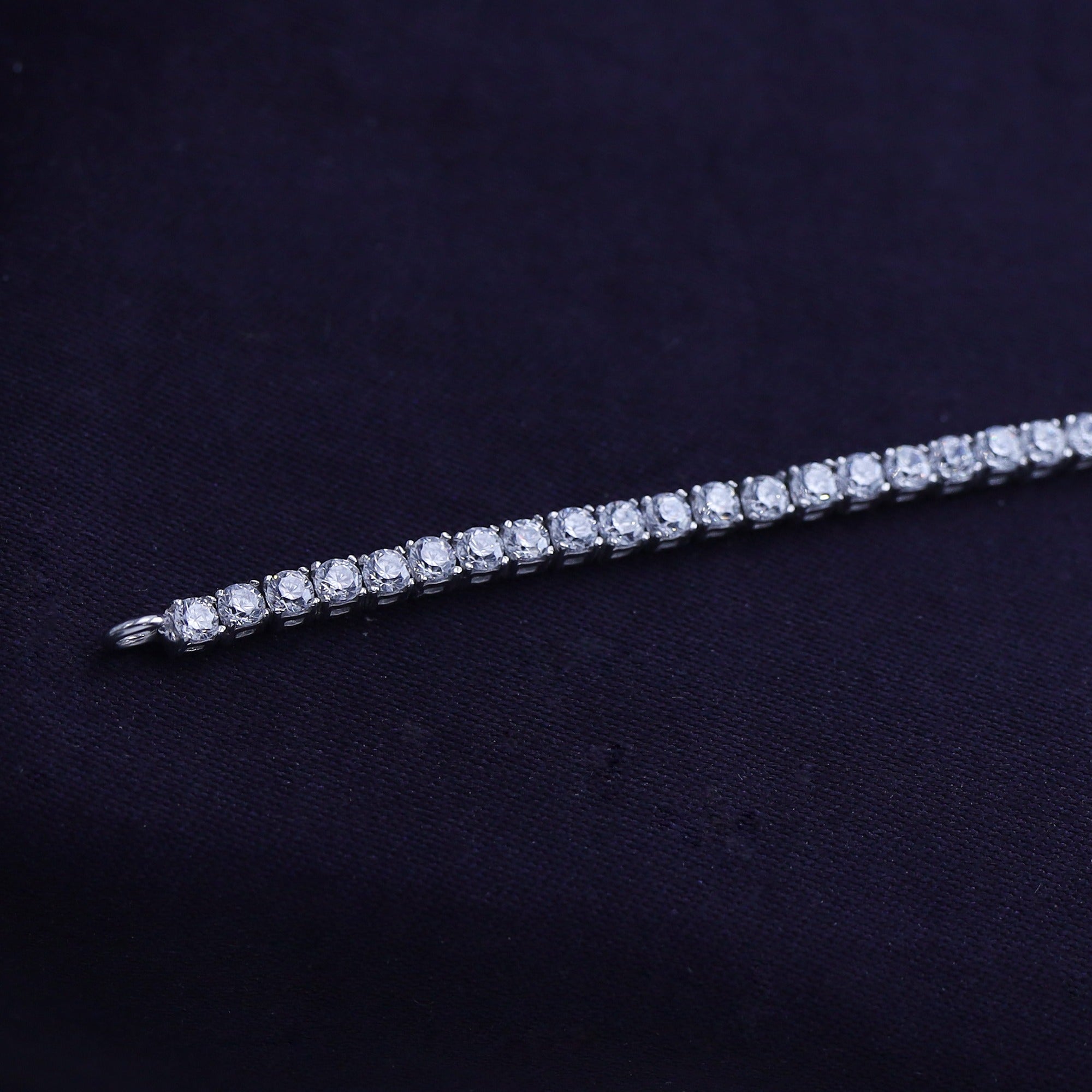Tennis Bracelet For Women Round Cut Lab Grown Diamond Bracelet Gift For Her