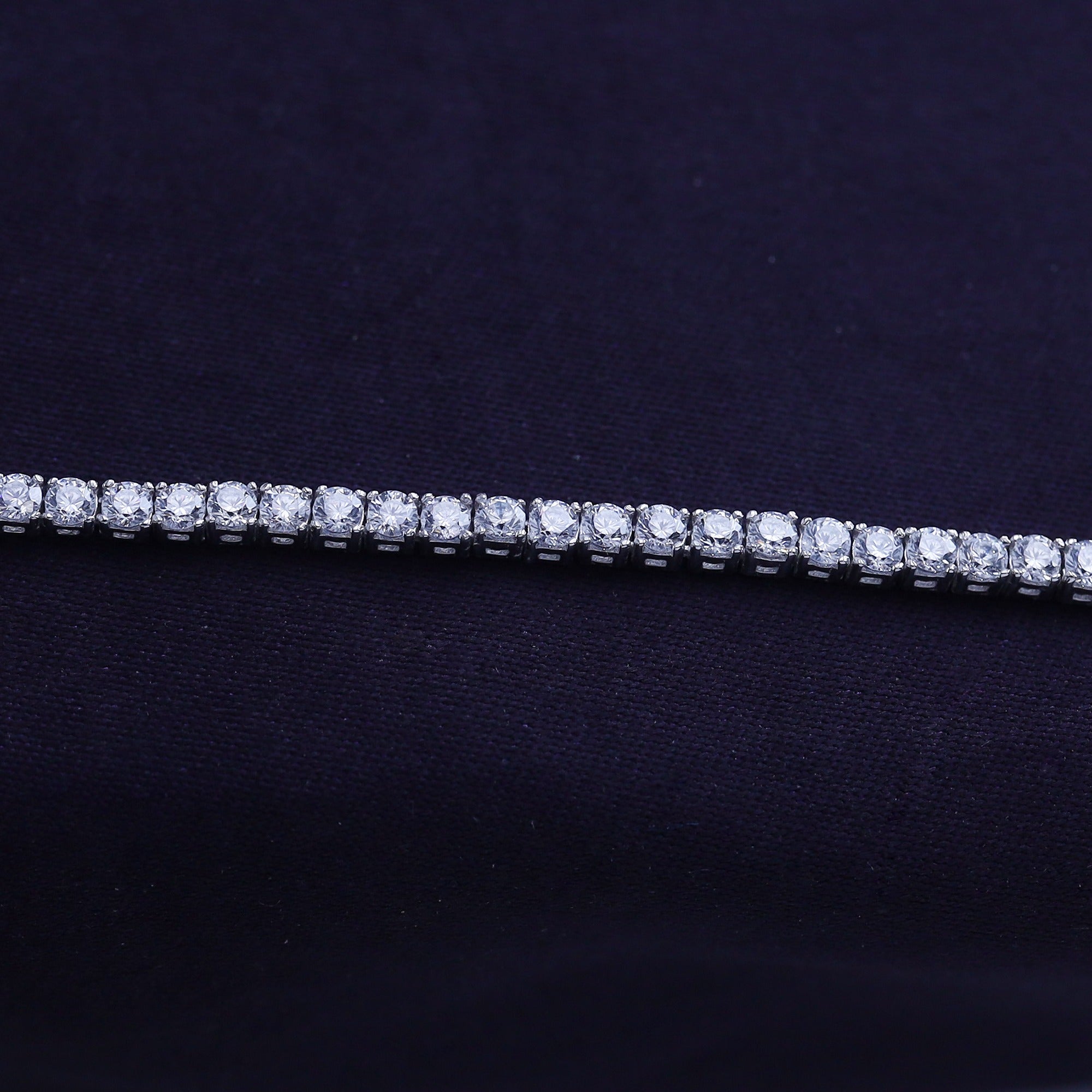 Tennis Bracelet For Women Round Cut Lab Grown Diamond Bracelet Gift For Her