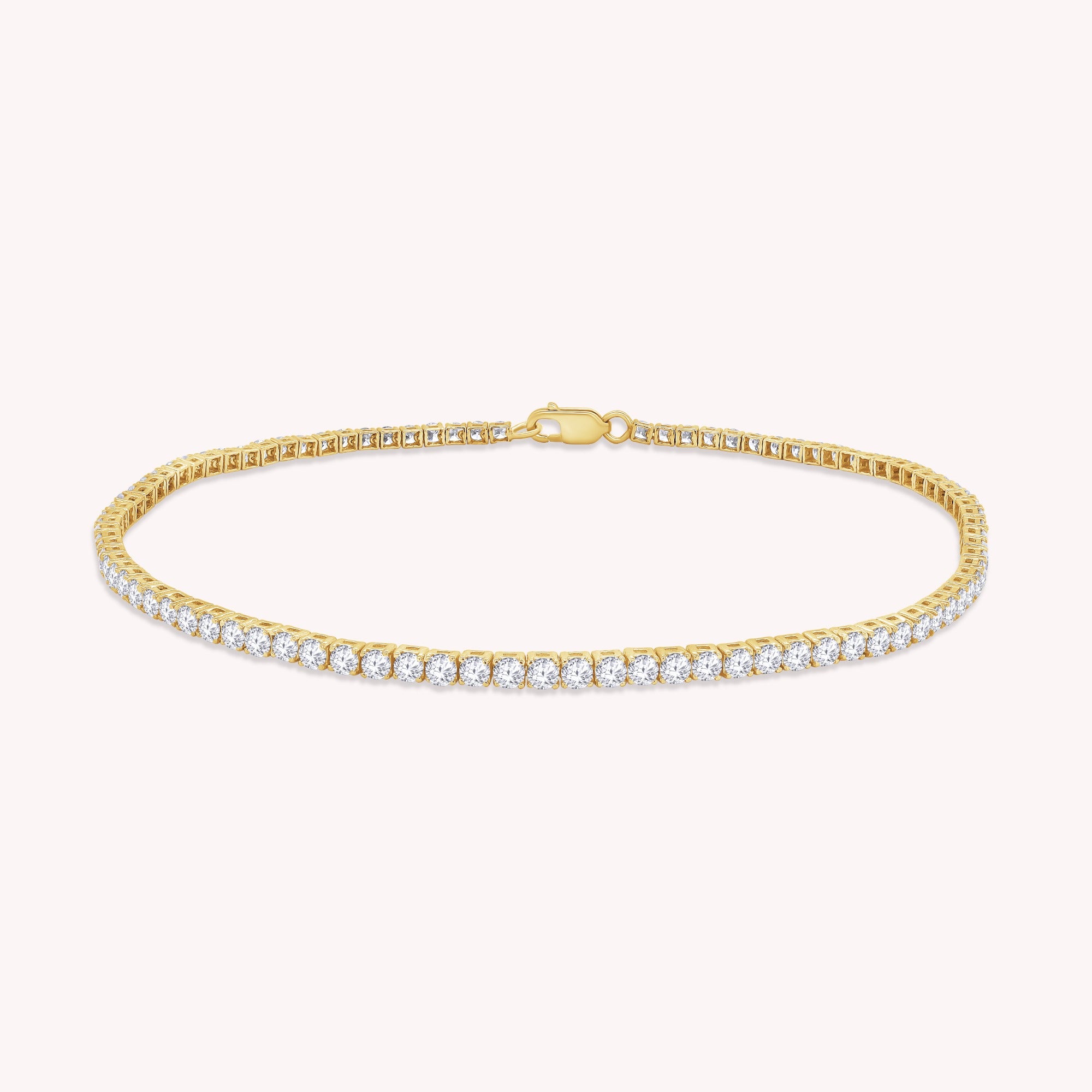 Tennis Bracelet For Women Round Cut Lab Grown Diamond Bracelet Gift For Her