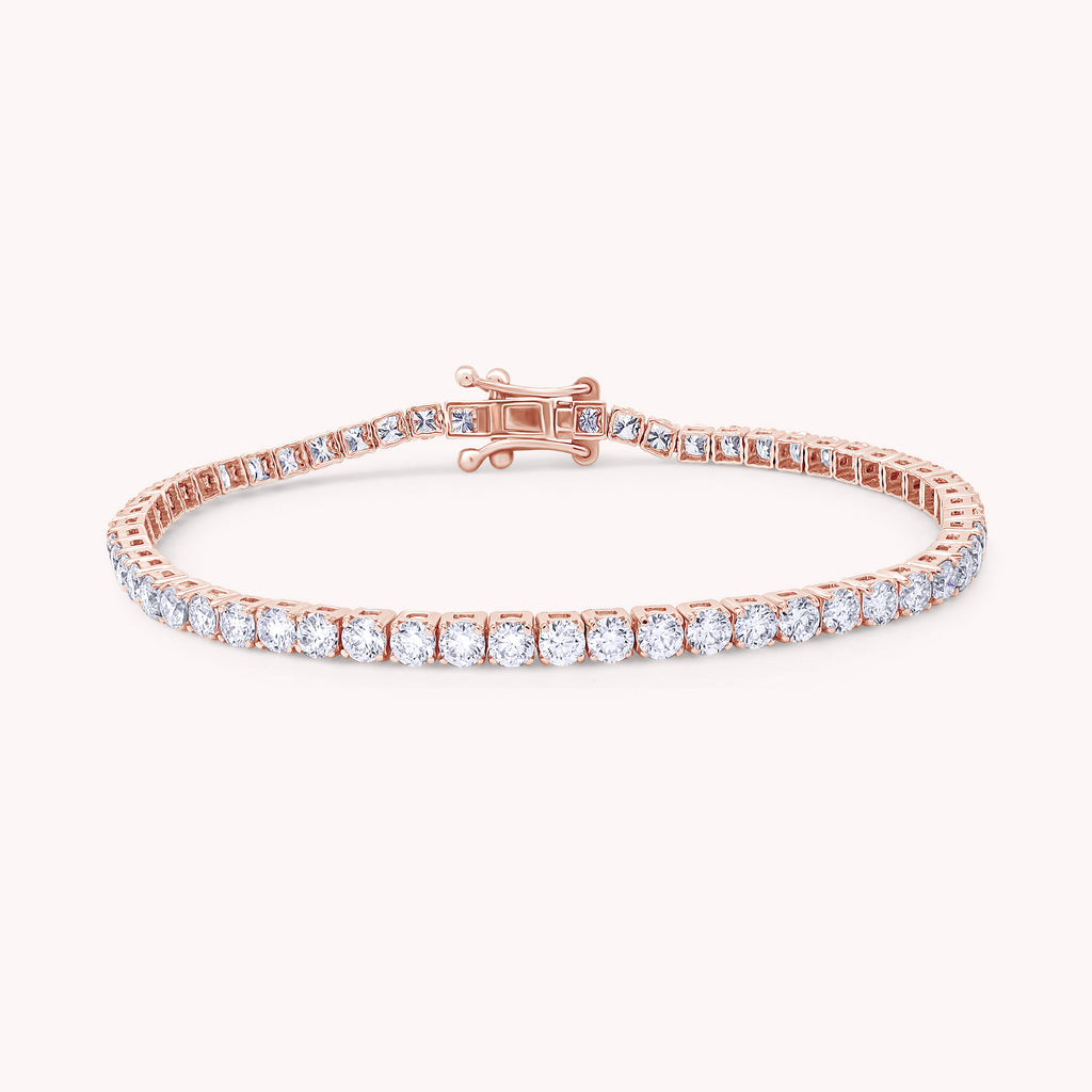 Tennis Bracelet For Women Round Cut Lab Grown Diamond Bracelet Gift For Her