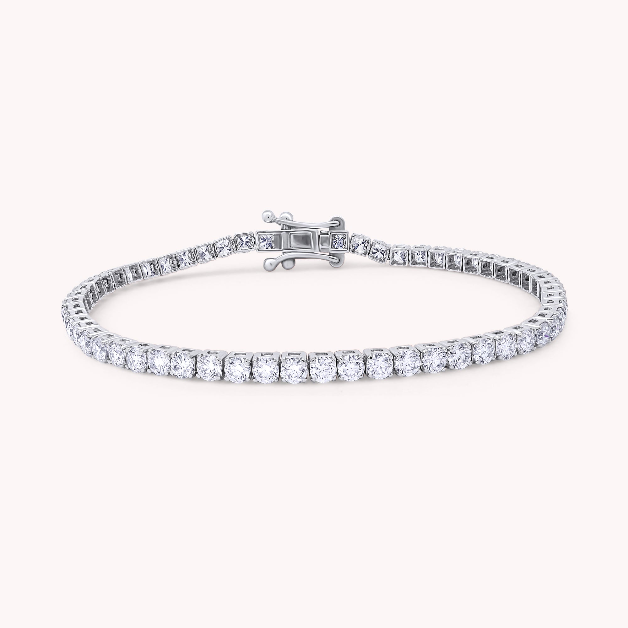 Tennis Bracelet For Women Round Cut Lab Grown Diamond Bracelet Gift For Her